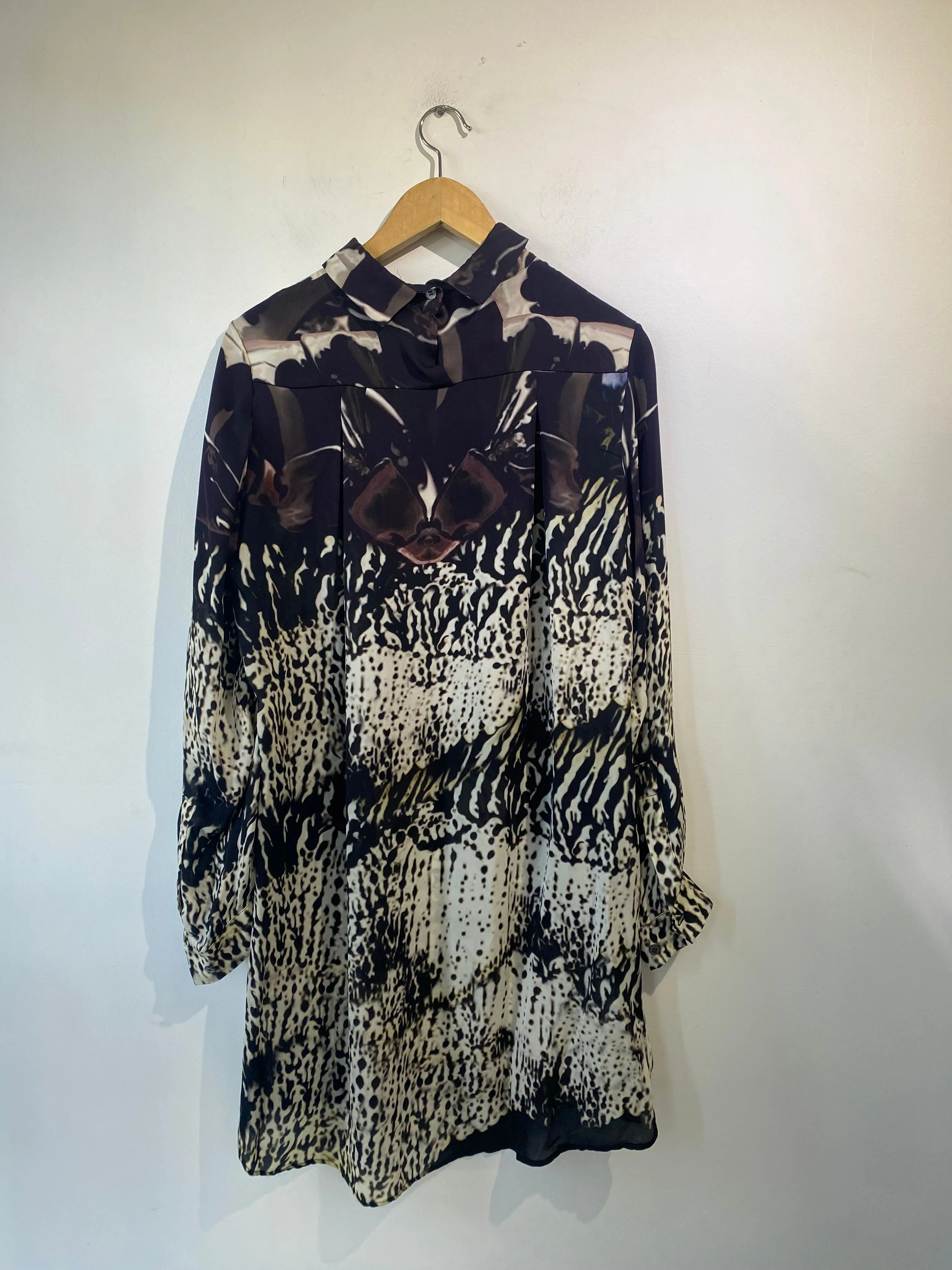 Mary Katrantzou Sheer Black Orchid Dress
