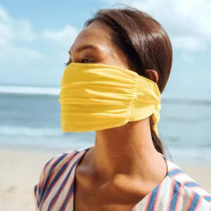 MASKANA UV50 Waterproof Gaiter Face Mask, Bee Yellow