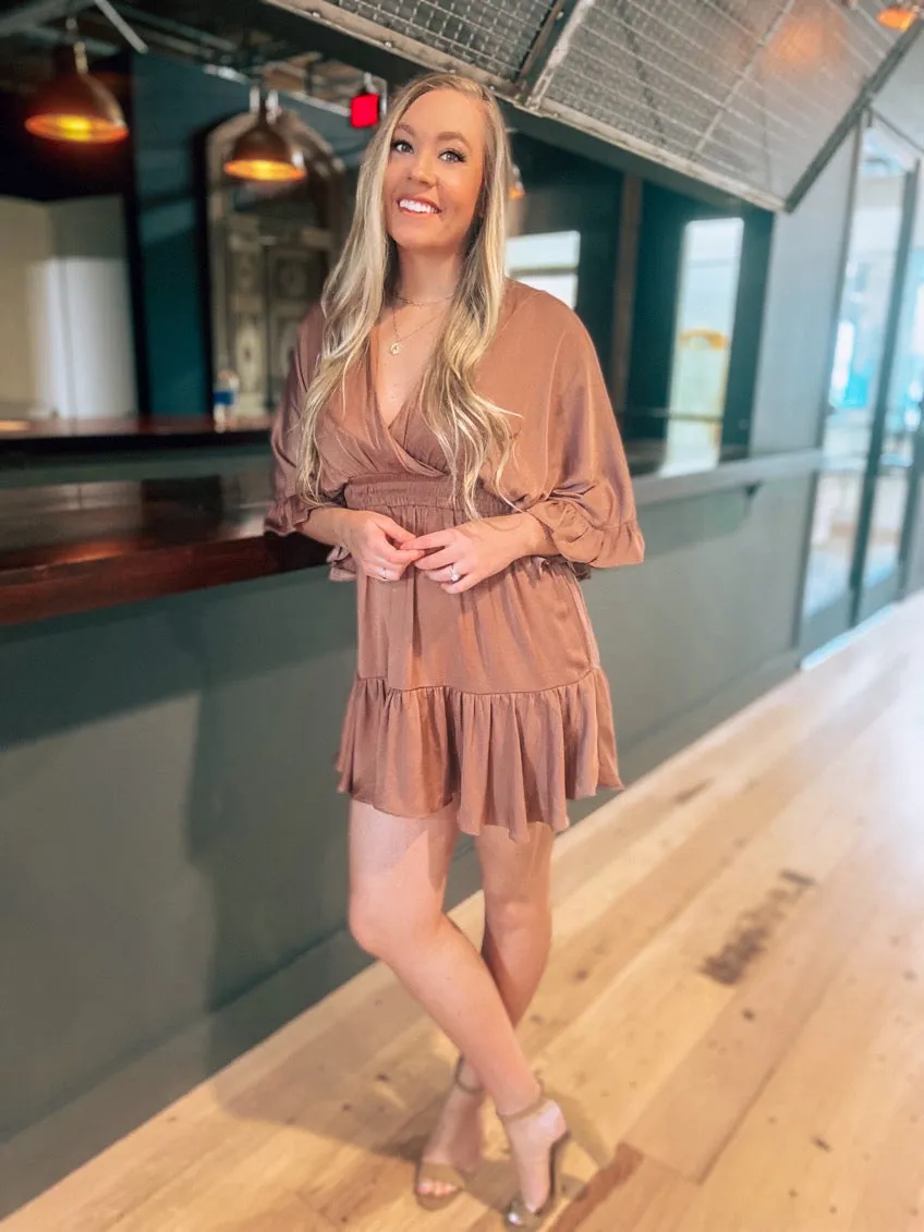 Mauve Flutter Dress