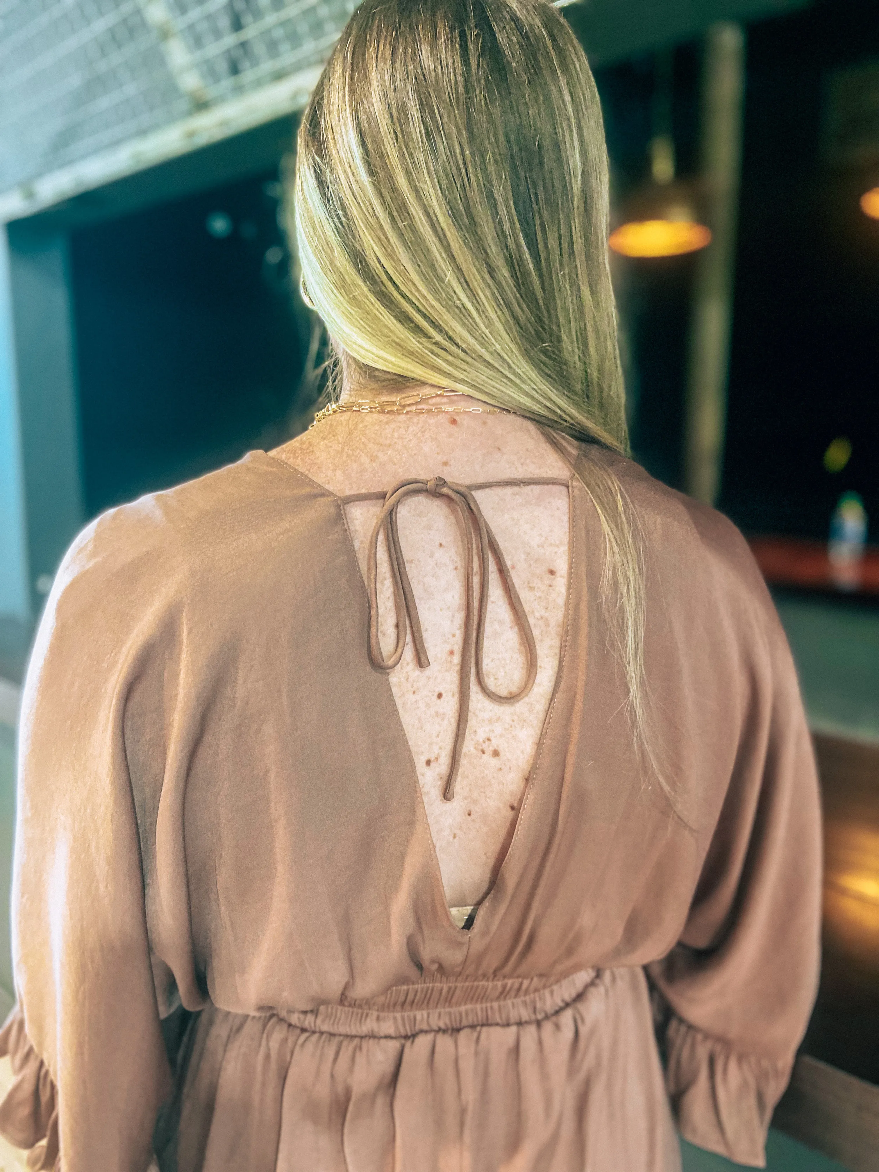 Mauve Flutter Dress