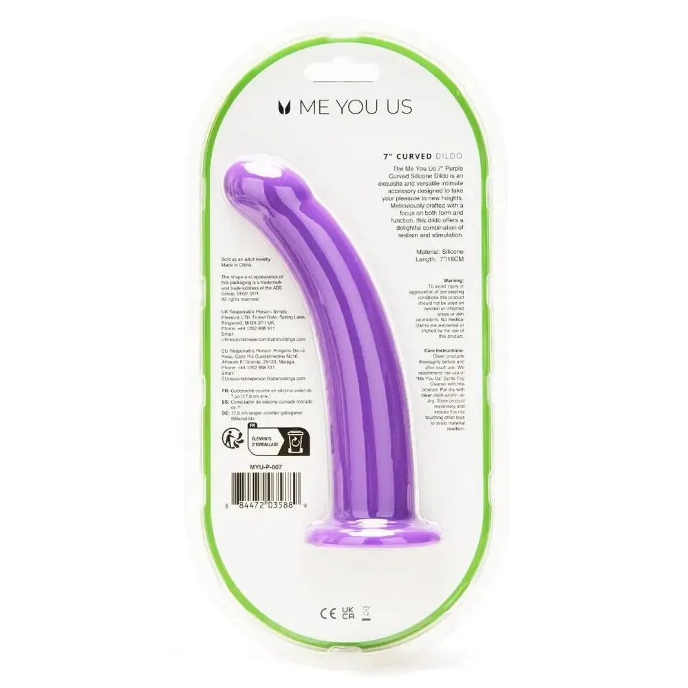 Me you us 7 Inch Curved Silicone Dildo