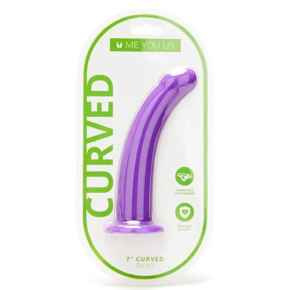 Me you us 7 Inch Curved Silicone Dildo