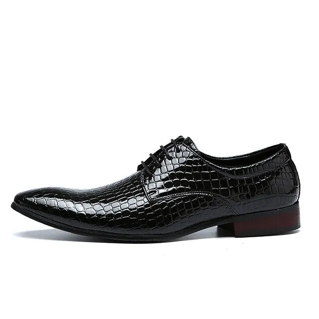 Men's Italian Crocodile Dress Shoe Up To Size 12.5