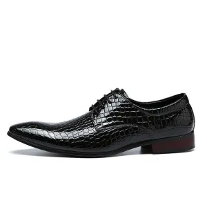 Men's Italian Crocodile Dress Shoe Up To Size 12.5