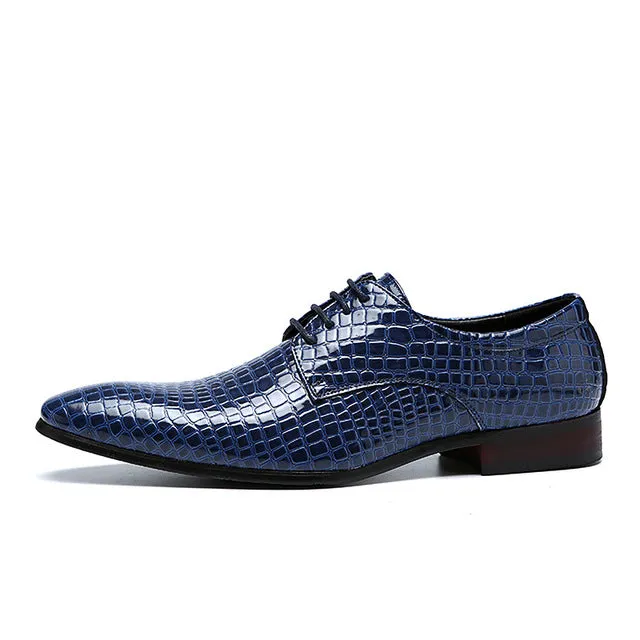 Men's Italian Crocodile Dress Shoe Up To Size 12.5