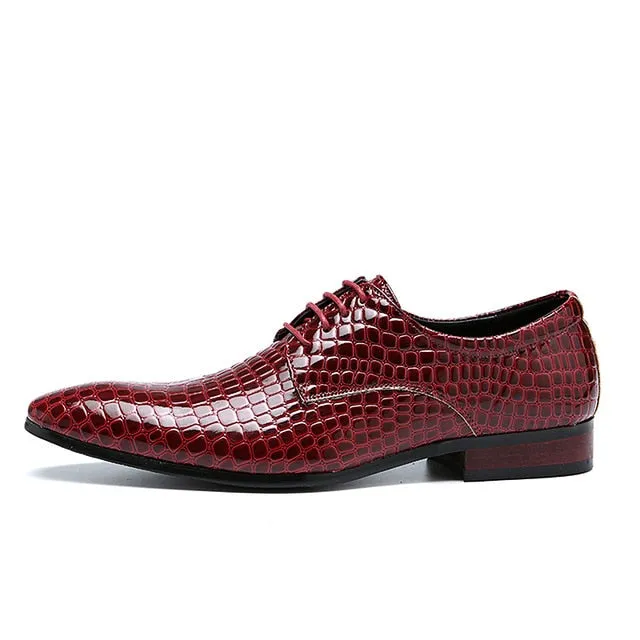 Men's Italian Crocodile Dress Shoe Up To Size 12.5