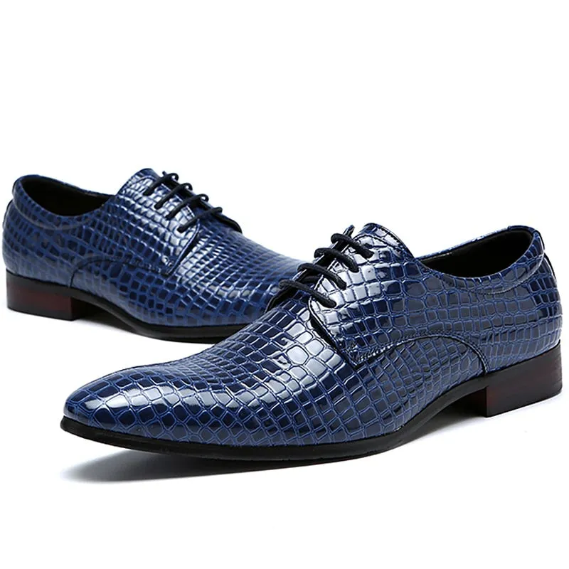 Men's Italian Crocodile Dress Shoe Up To Size 12.5