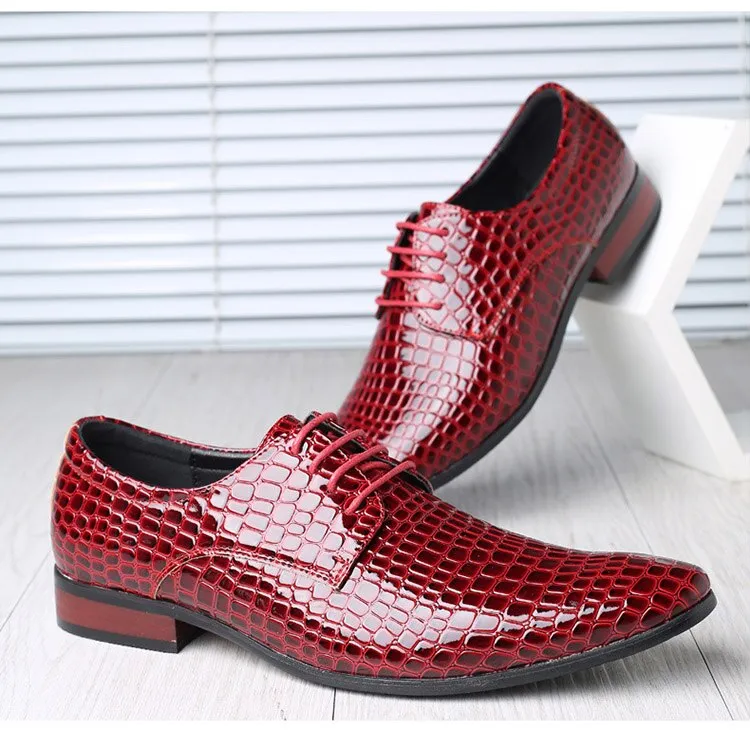 Men's Italian Crocodile Dress Shoe Up To Size 12.5