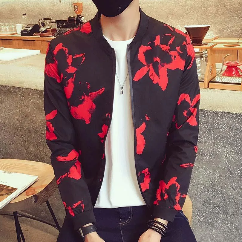 Men's Plaid Casual Zip Up Jacket