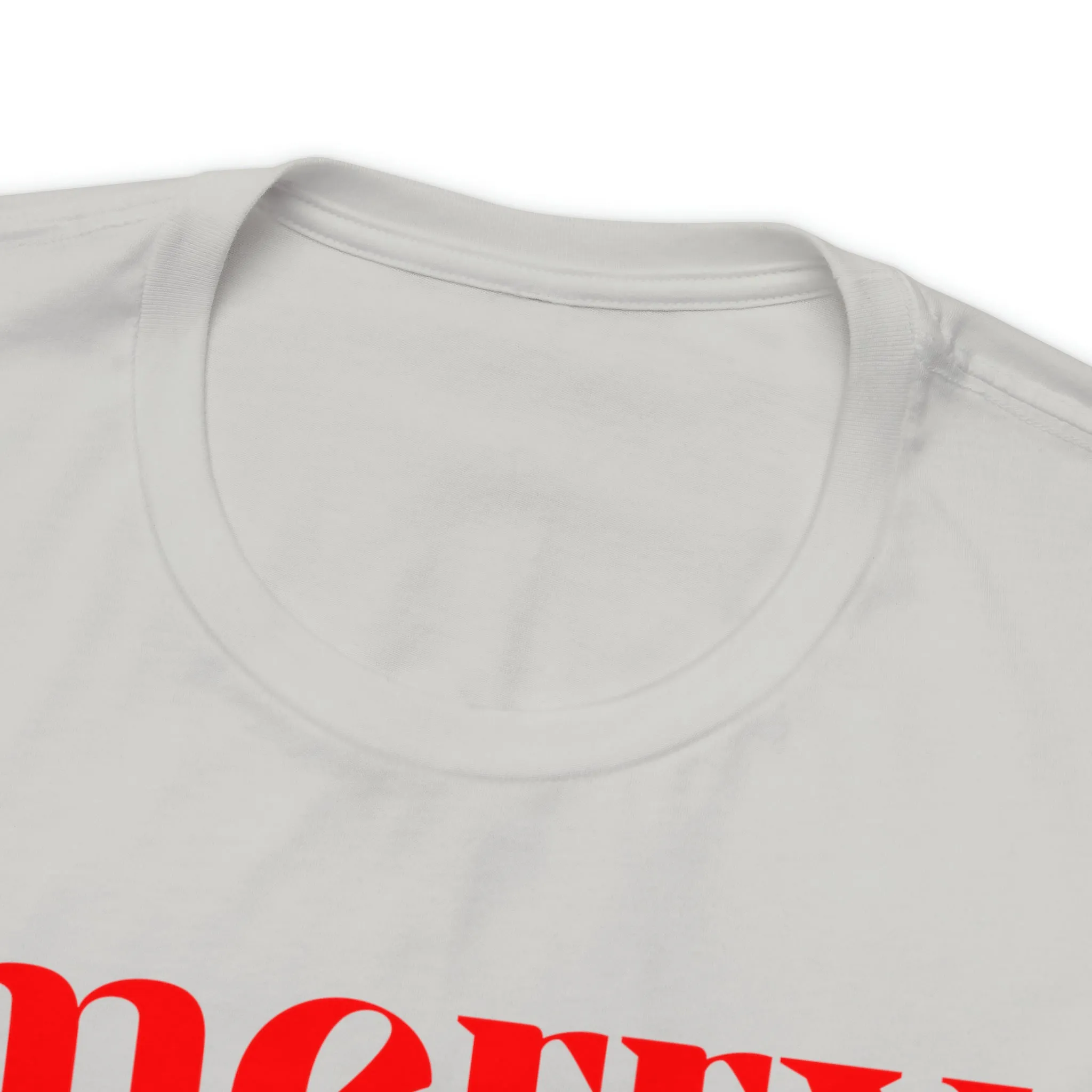 Merry Merry Merry Christmas T-Shirt | Festive XMas Tee |  Bella Canvas 3001 Unisex | Happy Holidays Short Sleeve Tshirt