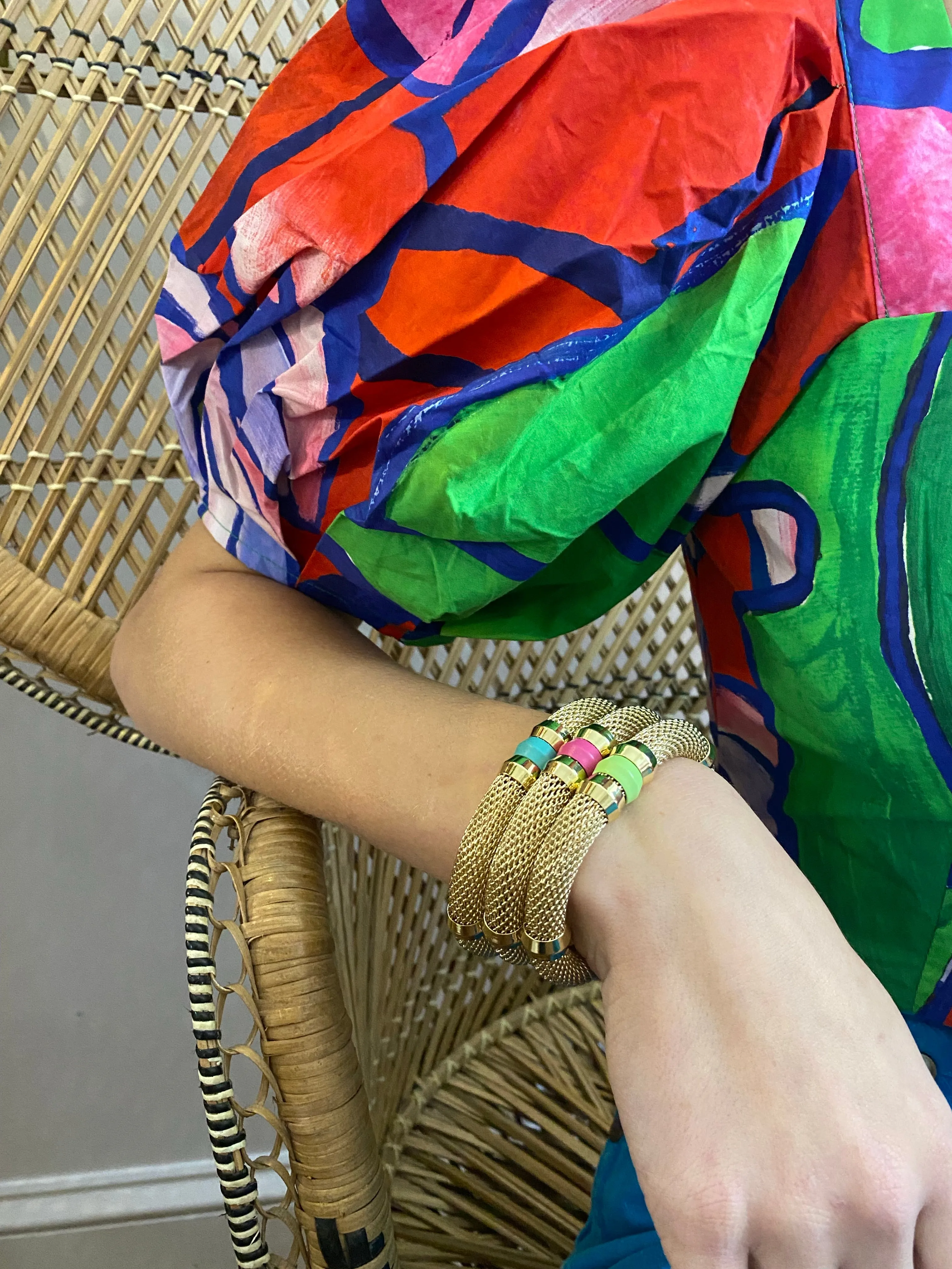 Mesh Candy Bracelet Lime