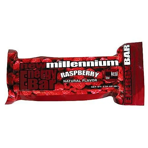Millennium Food Bars Case of 144 Raspberry Bars