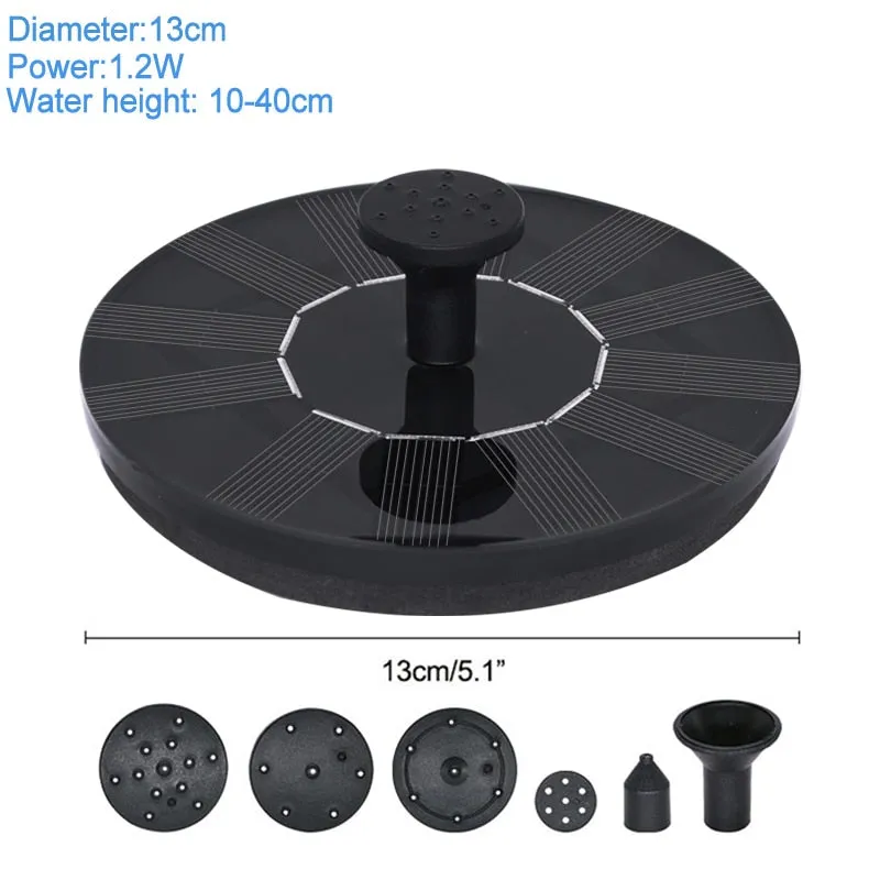 Mini Solar Outdoor Water Fountain for Pool and Garden