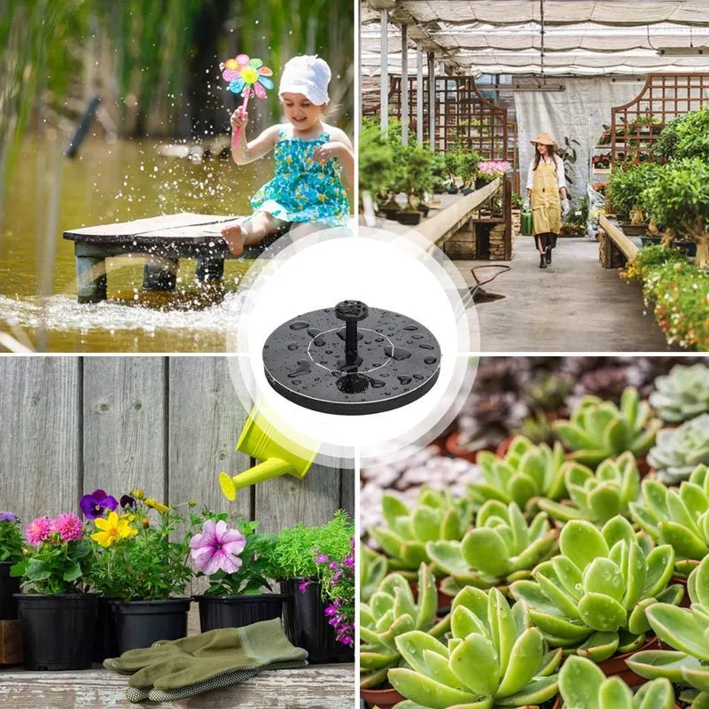 Mini Solar Outdoor Water Fountain for Pool and Garden