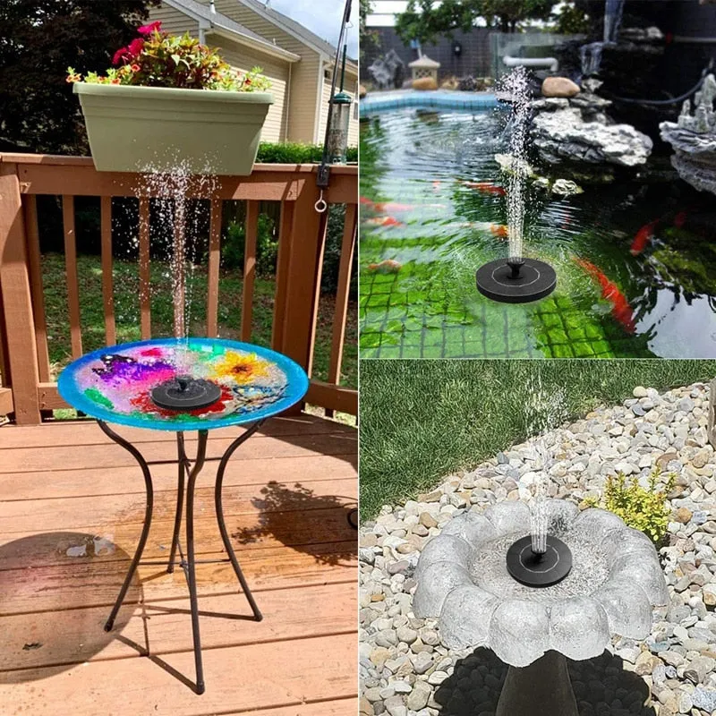 Mini Solar Outdoor Water Fountain for Pool and Garden