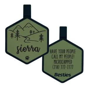 Mountain Adventure Silicone ID Tag