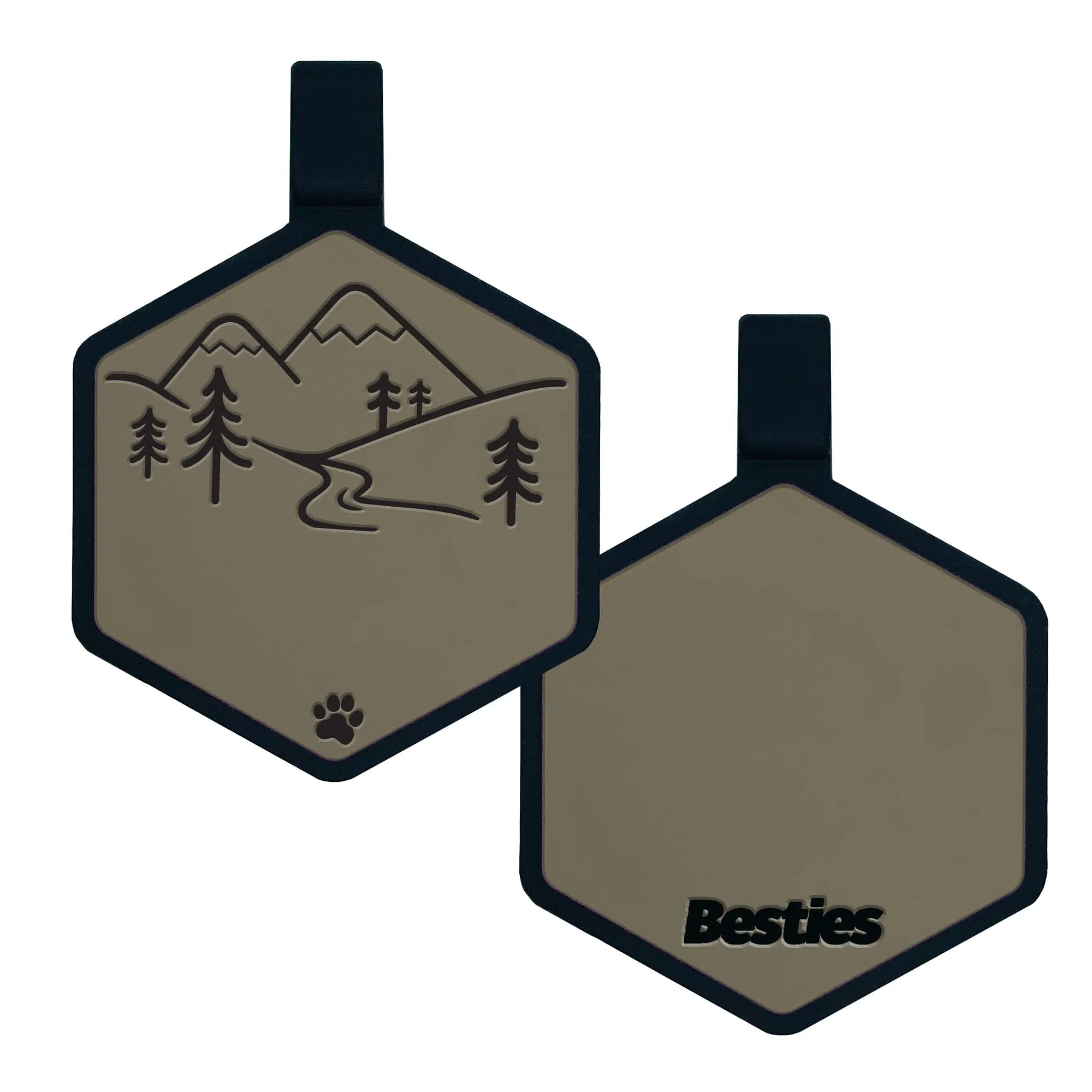Mountain Adventure Silicone ID Tag