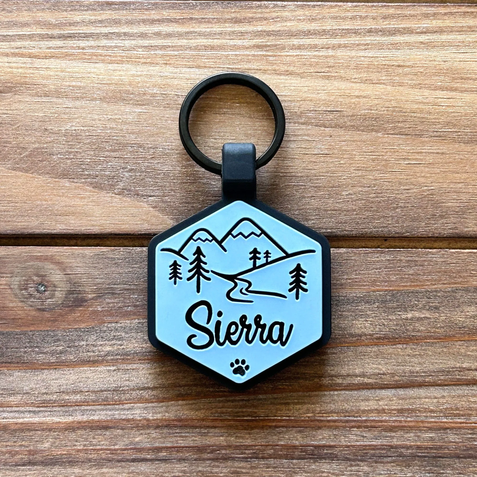 Mountain Adventure Silicone ID Tag