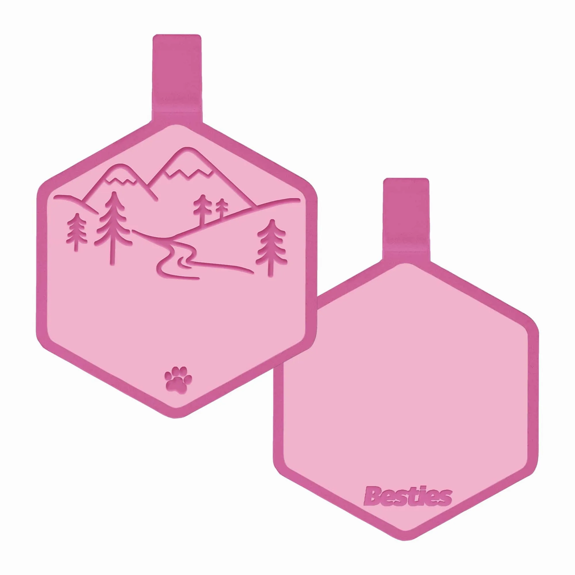 Mountain Adventure Silicone ID Tag