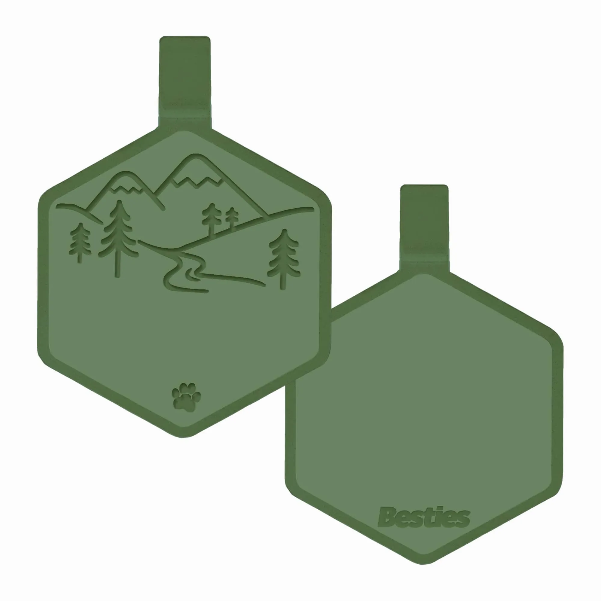 Mountain Adventure Silicone ID Tag