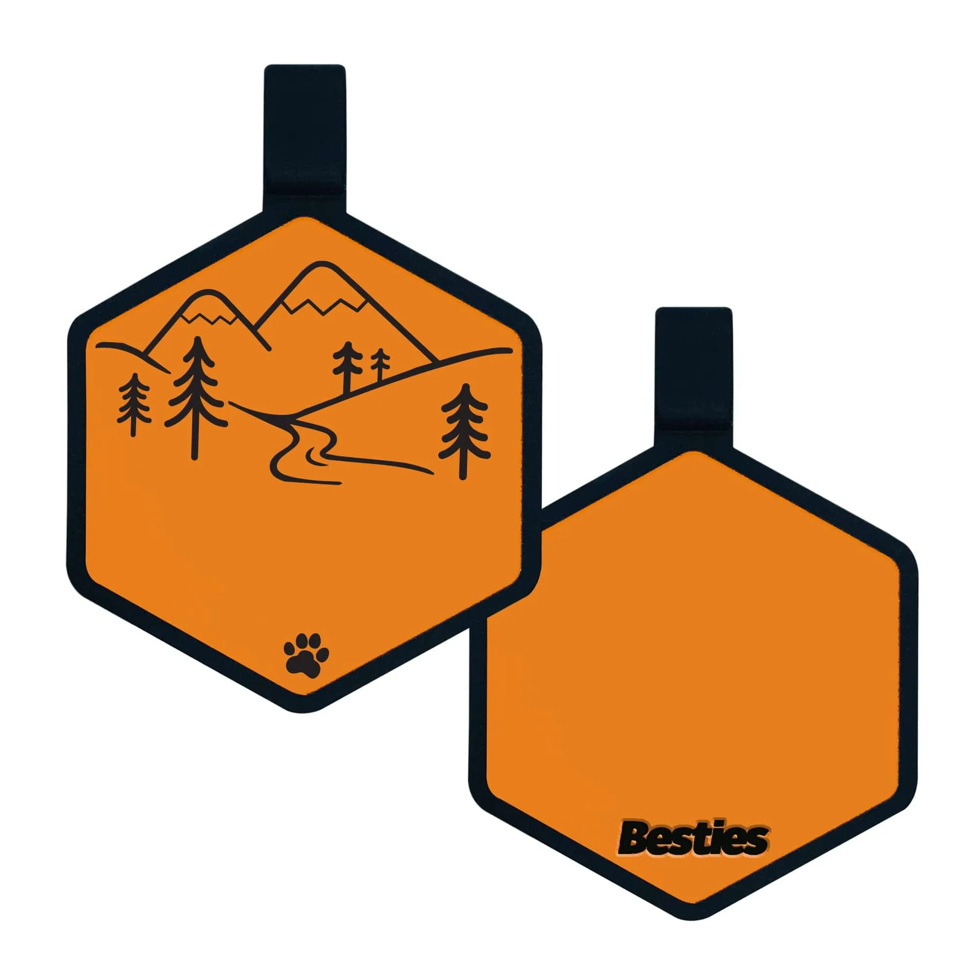 Mountain Adventure Silicone ID Tag