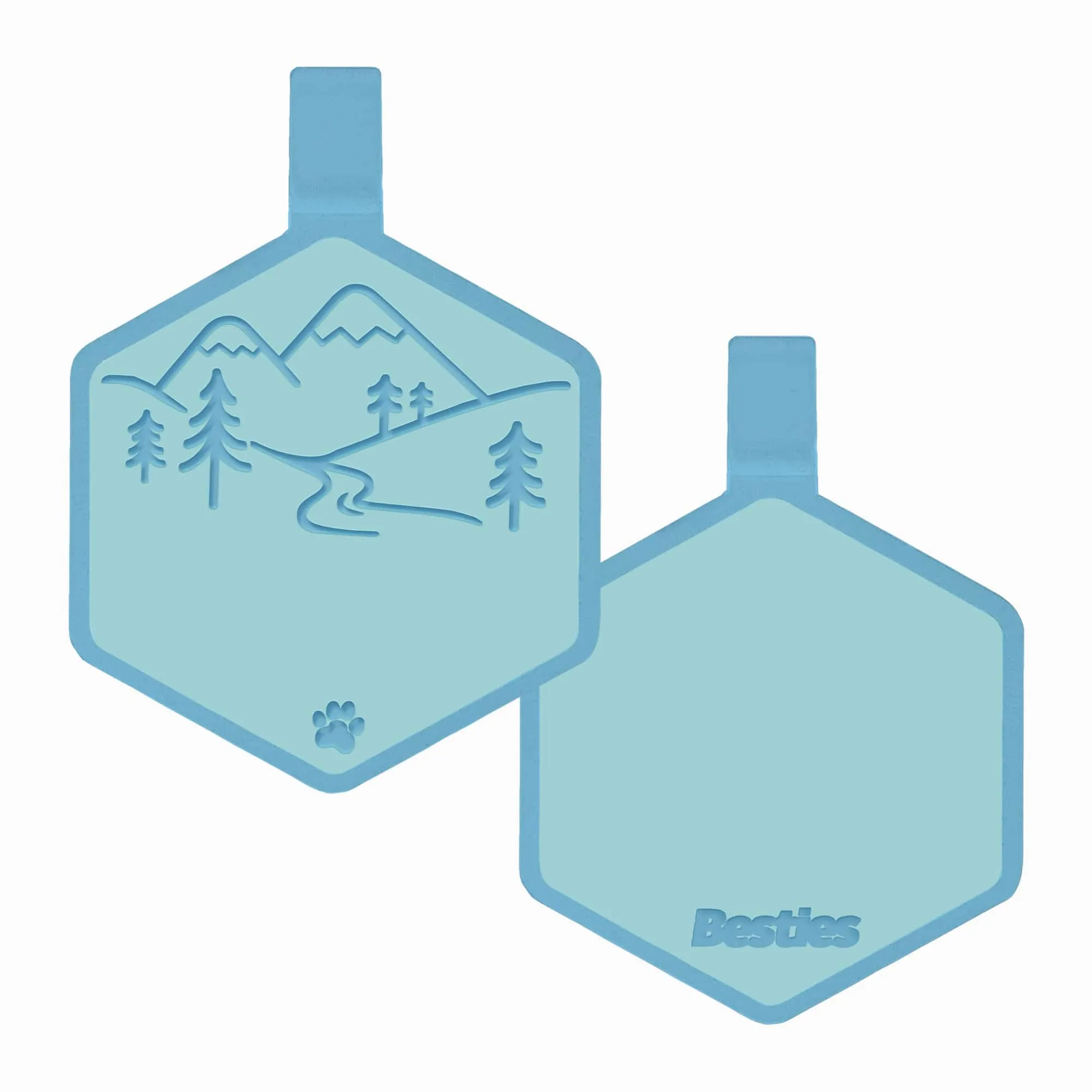 Mountain Adventure Silicone ID Tag