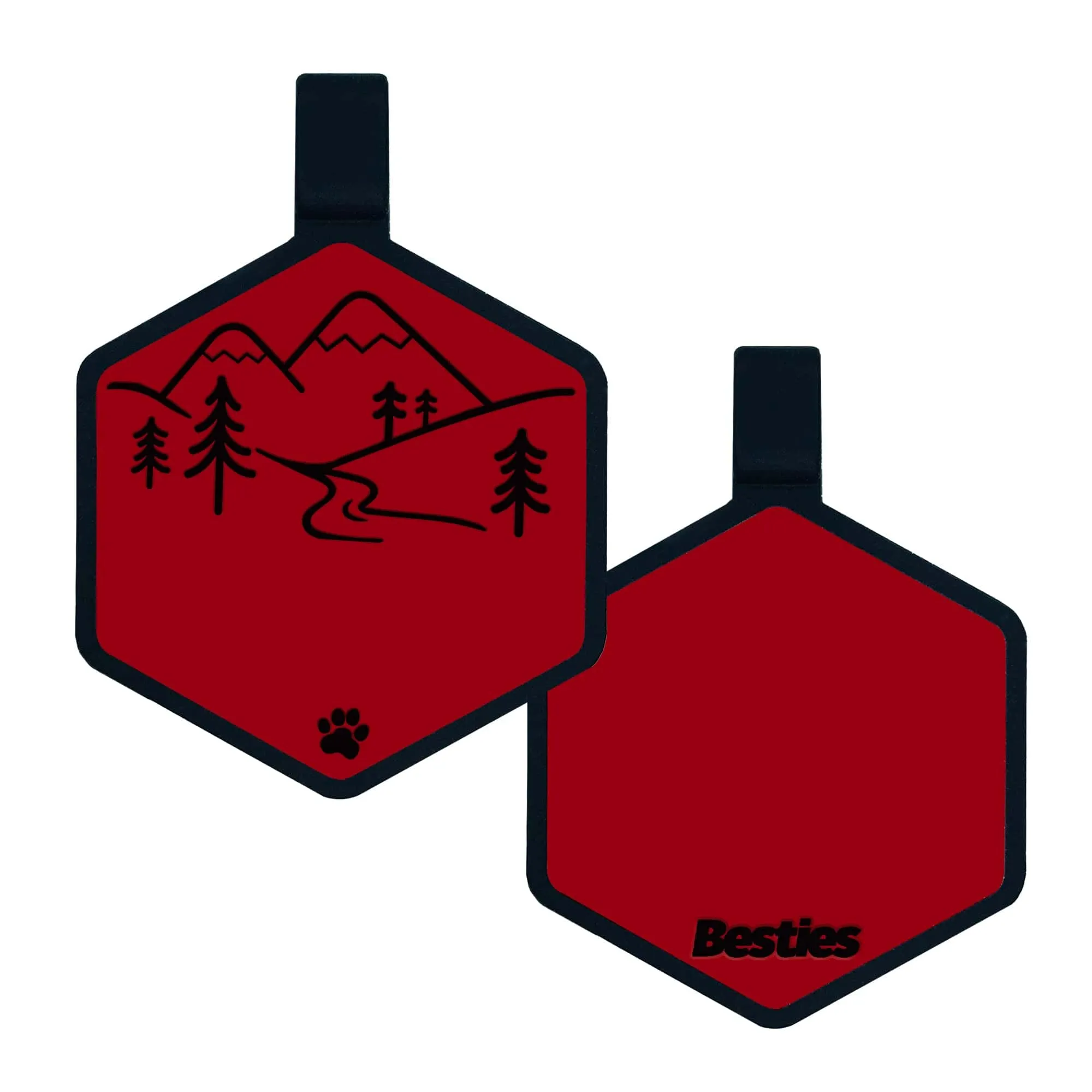 Mountain Adventure Silicone ID Tag