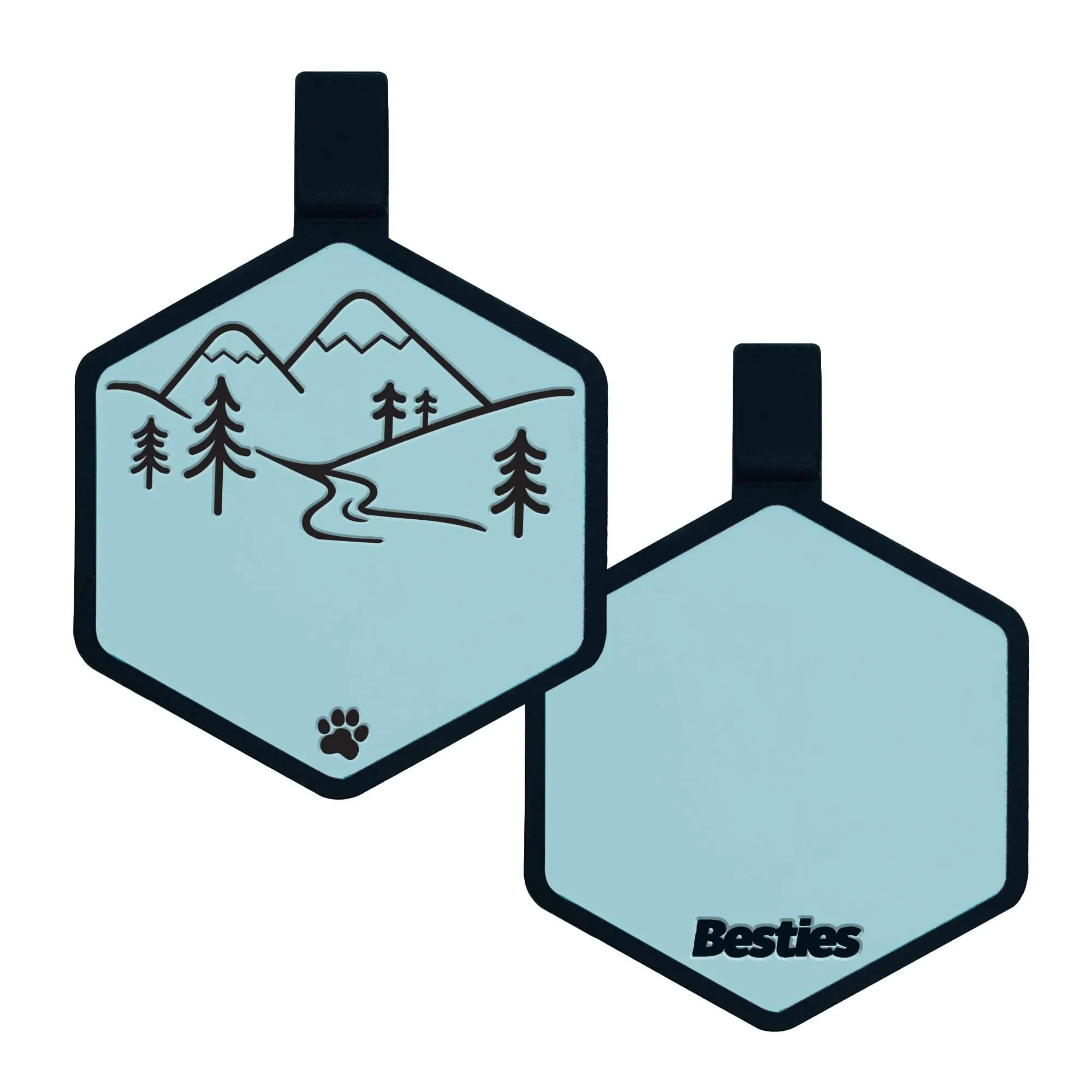 Mountain Adventure Silicone ID Tag