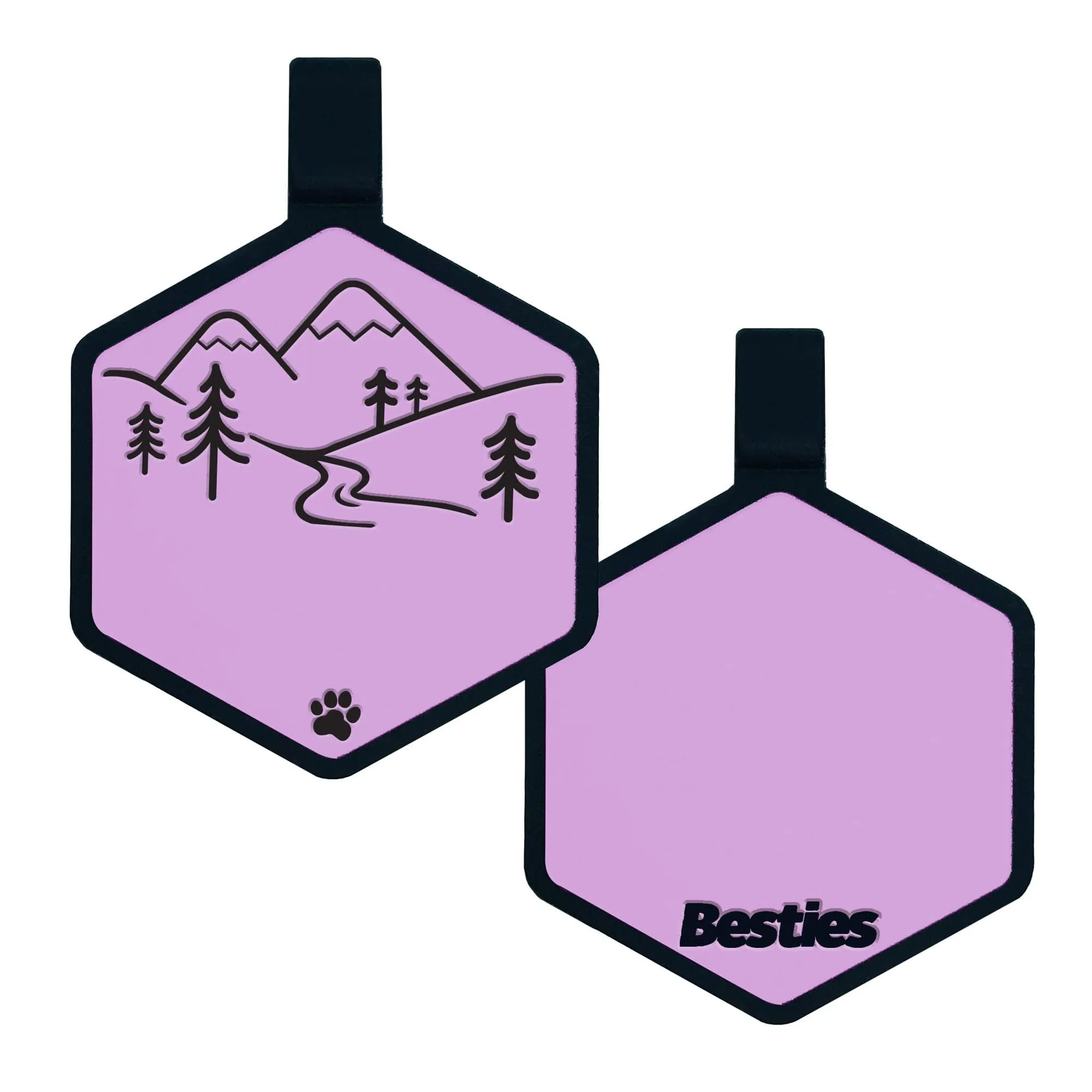Mountain Adventure Silicone ID Tag