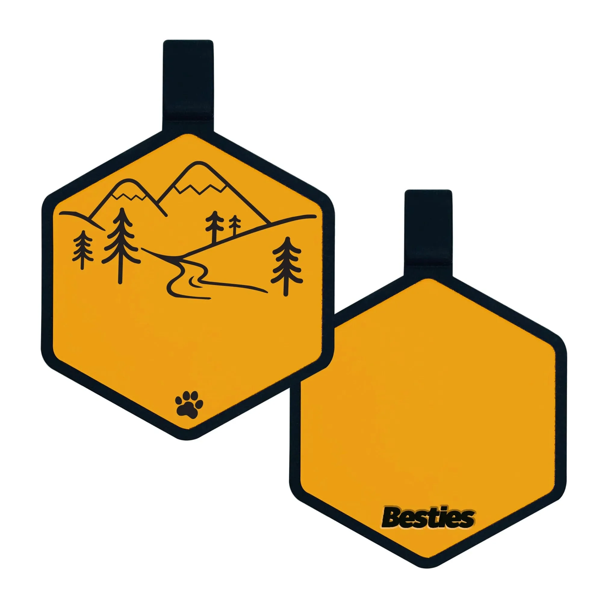 Mountain Adventure Silicone ID Tag