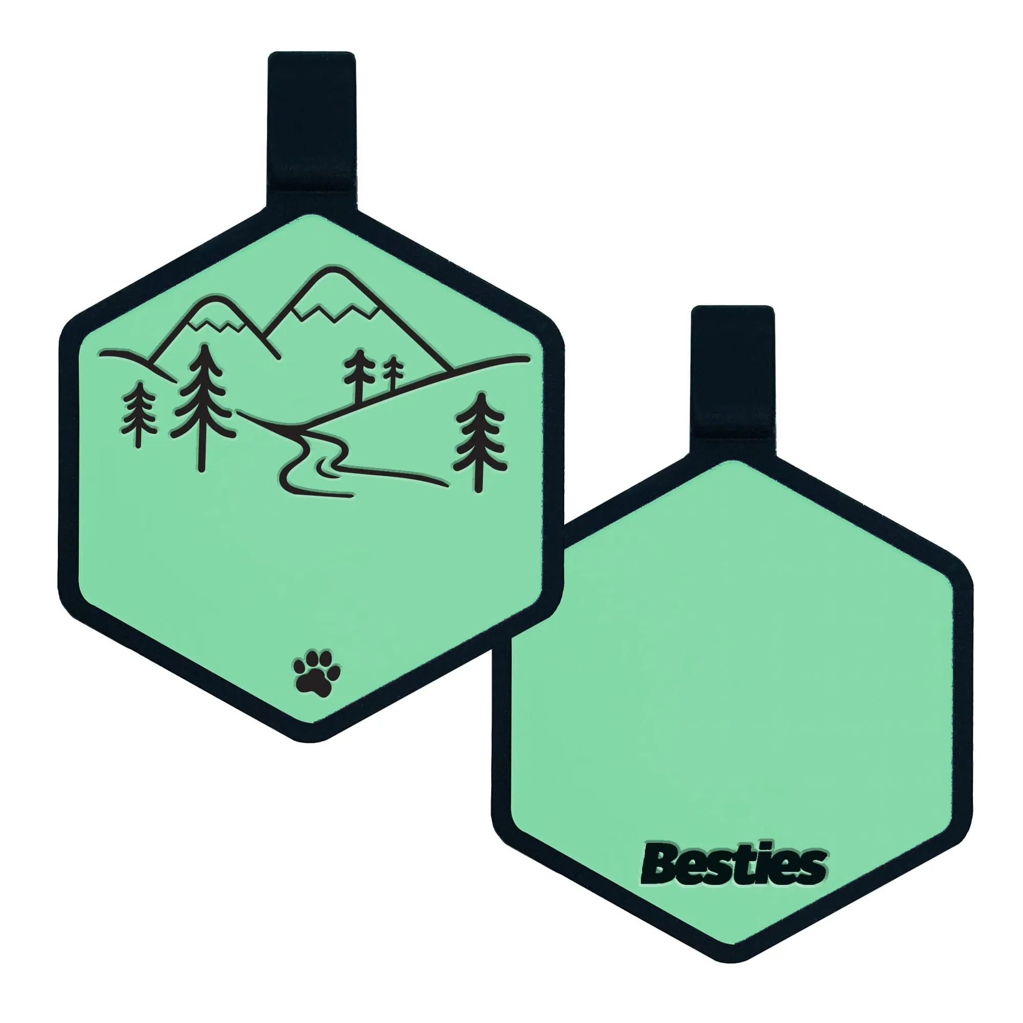 Mountain Adventure Silicone ID Tag