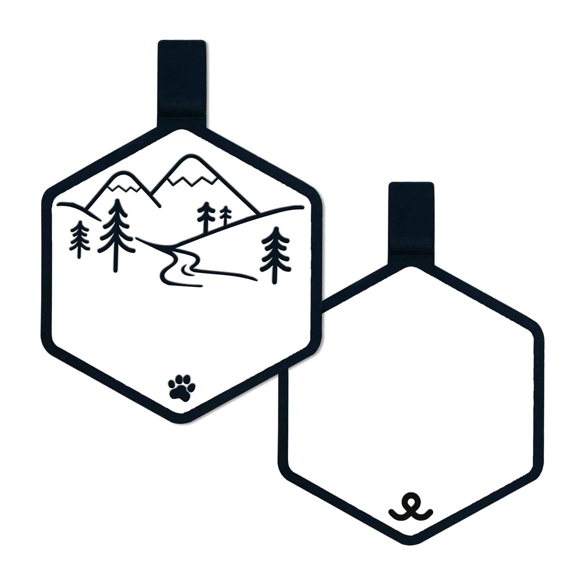 Mountain Adventure Silicone ID Tag