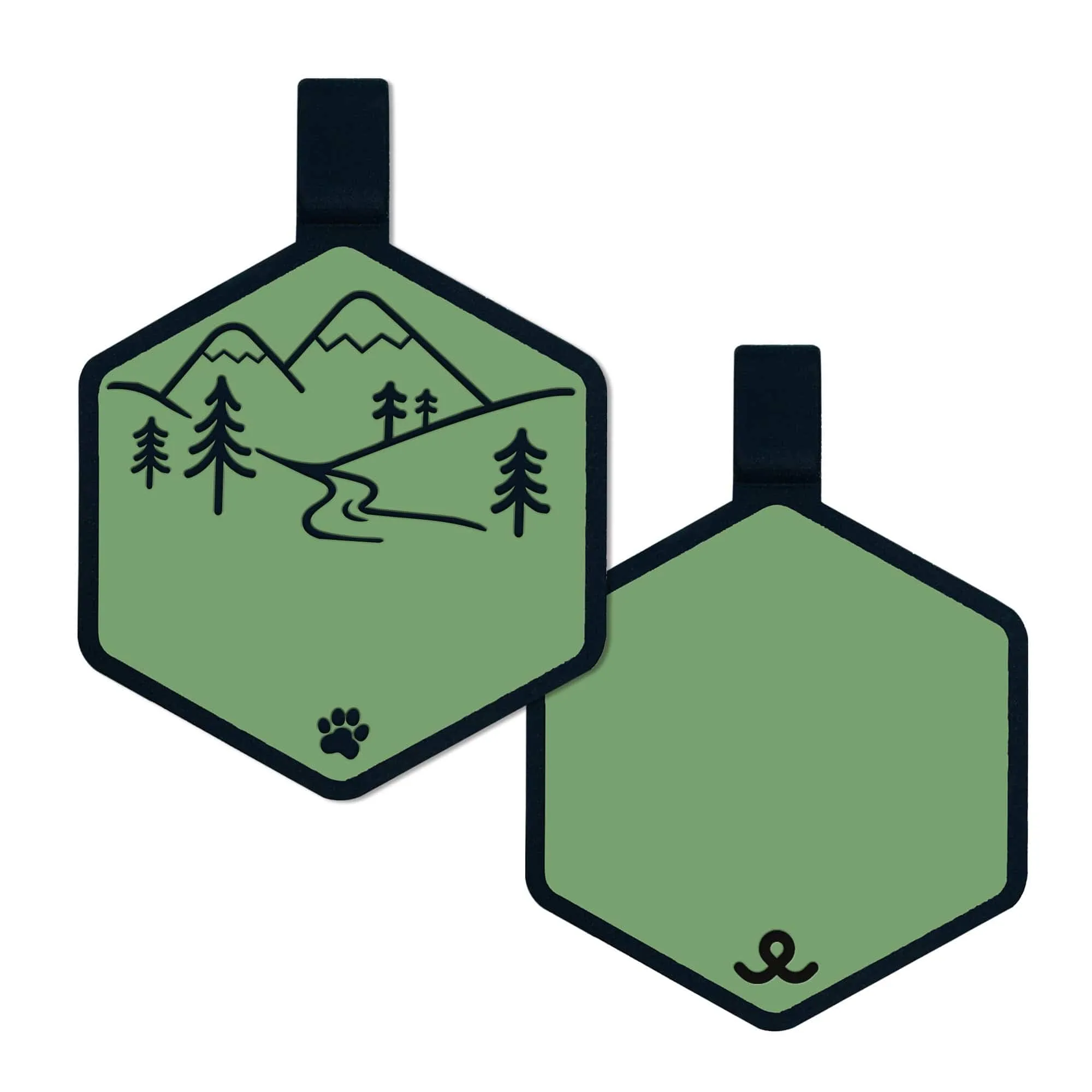Mountain Adventure Silicone ID Tag