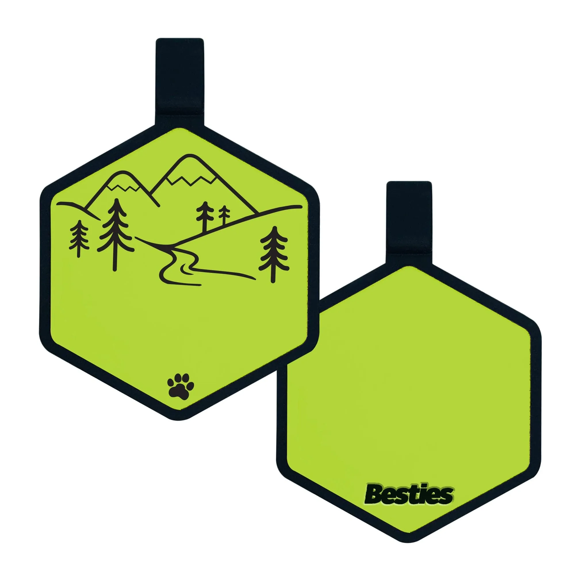 Mountain Adventure Silicone ID Tag