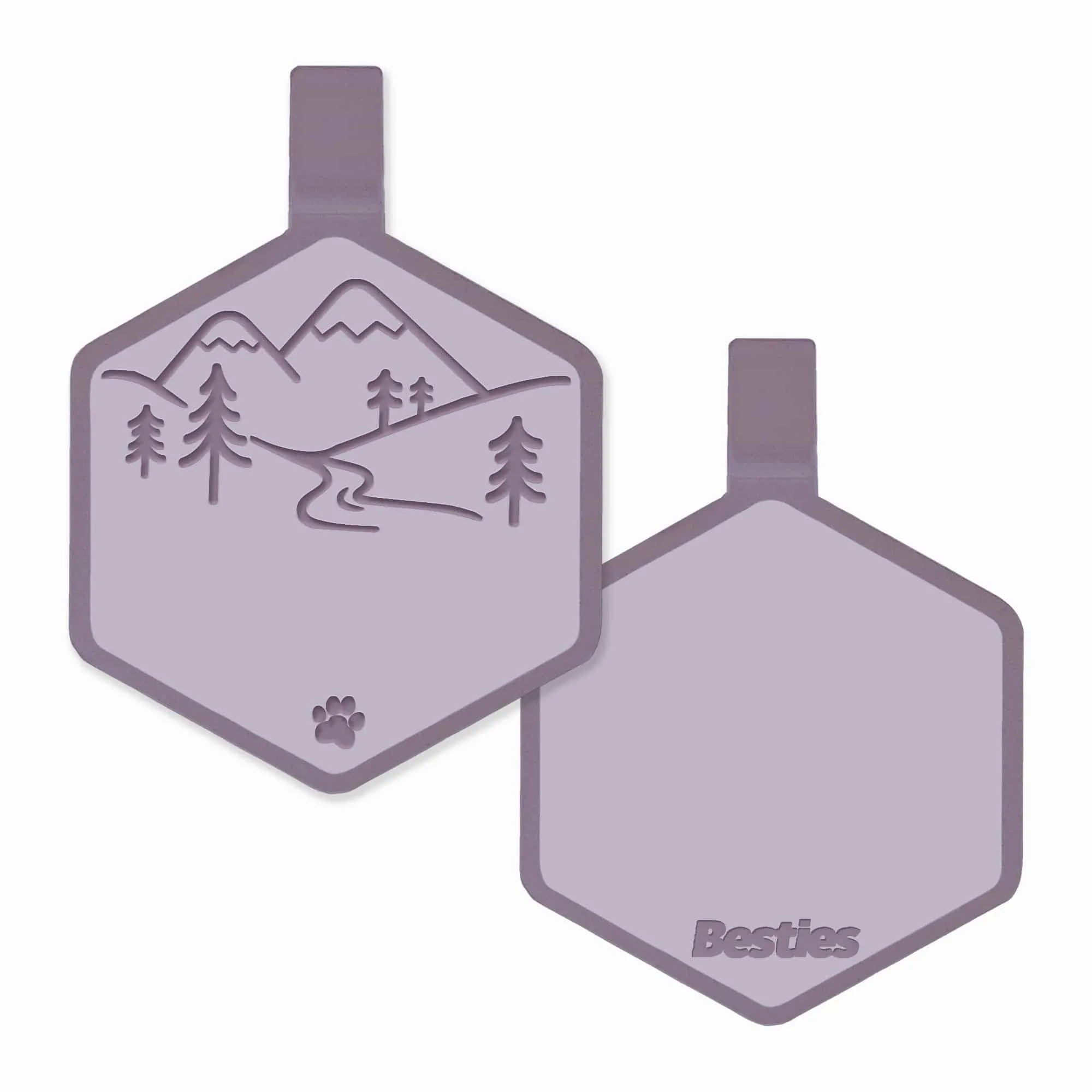 Mountain Adventure Silicone ID Tag