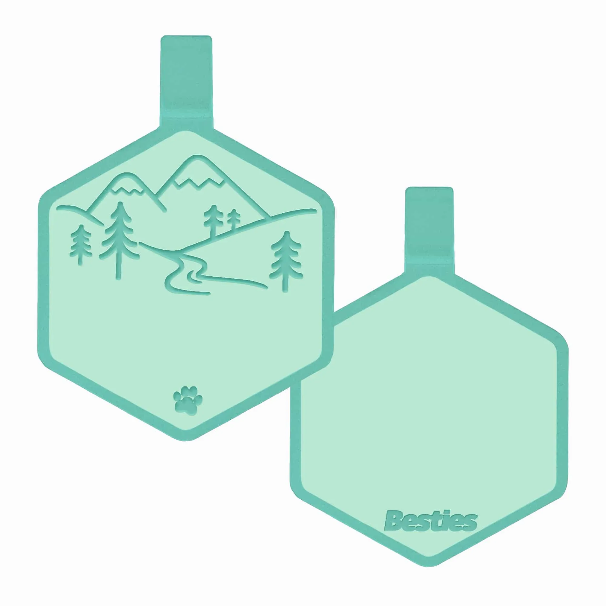 Mountain Adventure Silicone ID Tag