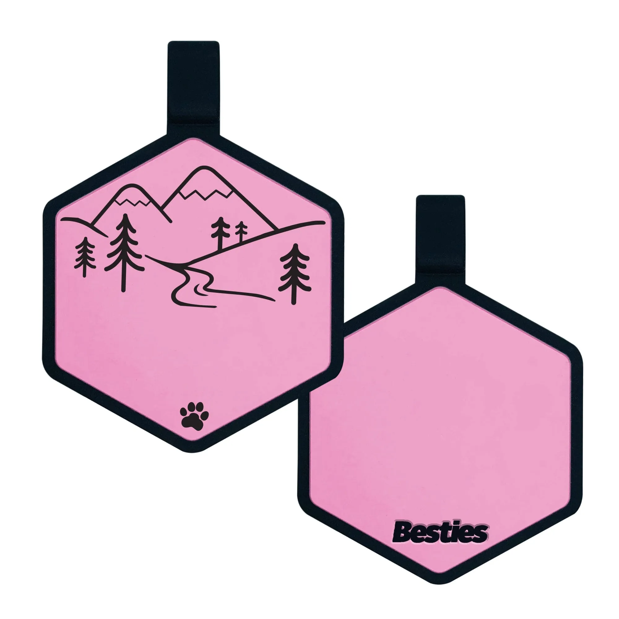 Mountain Adventure Silicone ID Tag