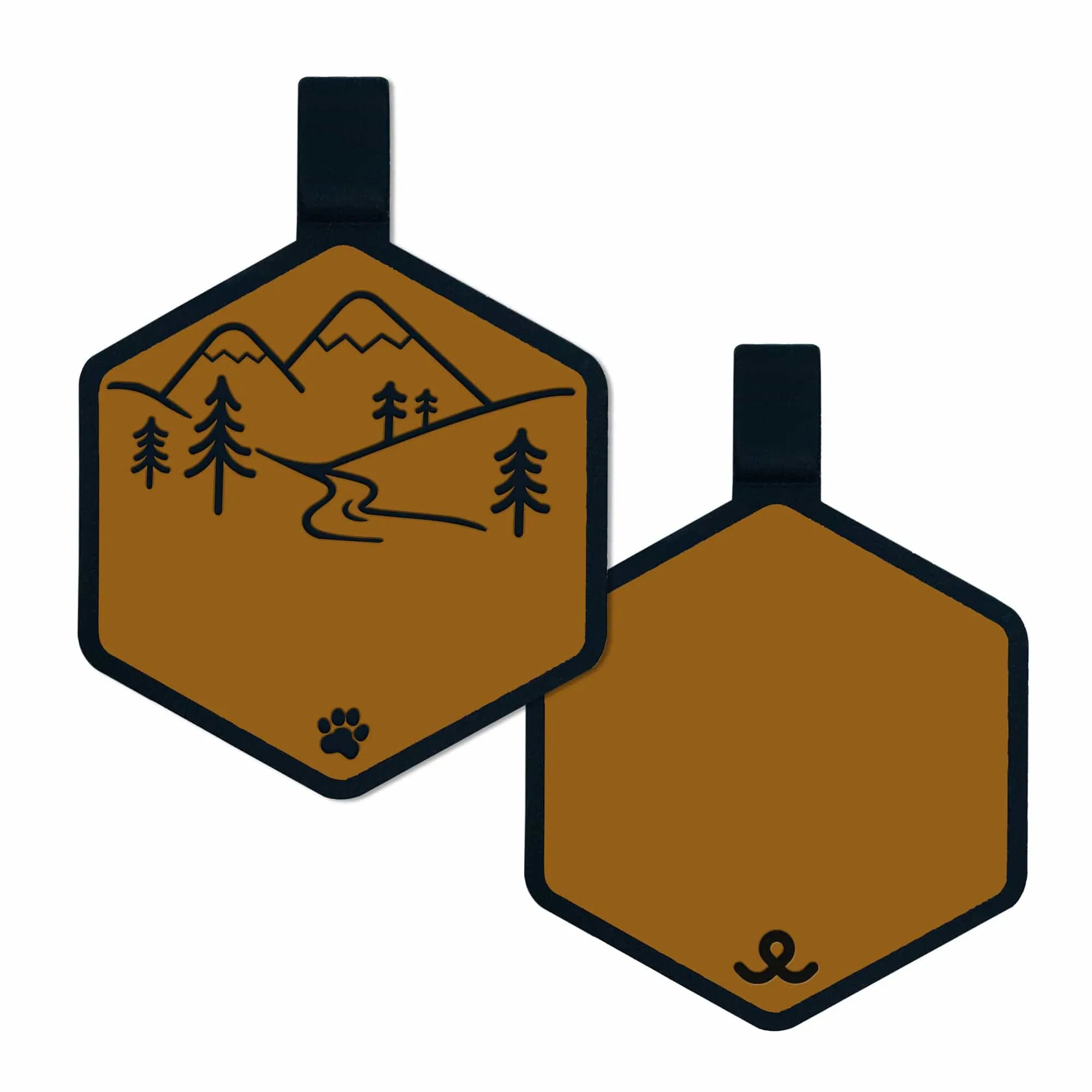 Mountain Adventure Silicone ID Tag