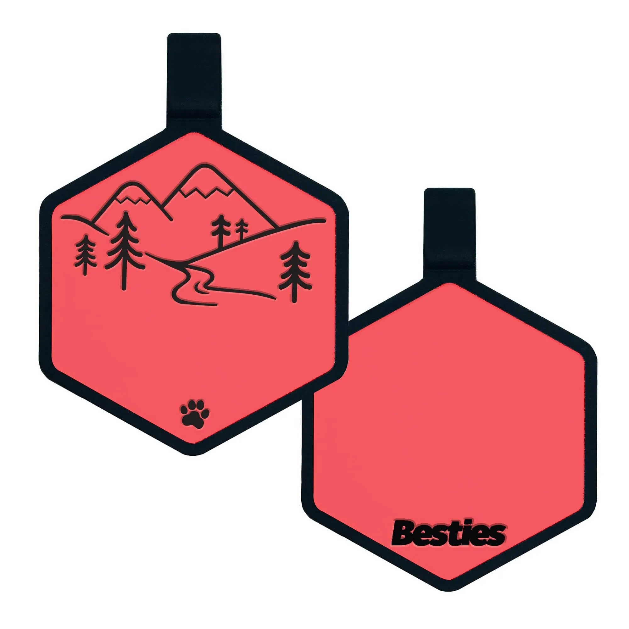 Mountain Adventure Silicone ID Tag