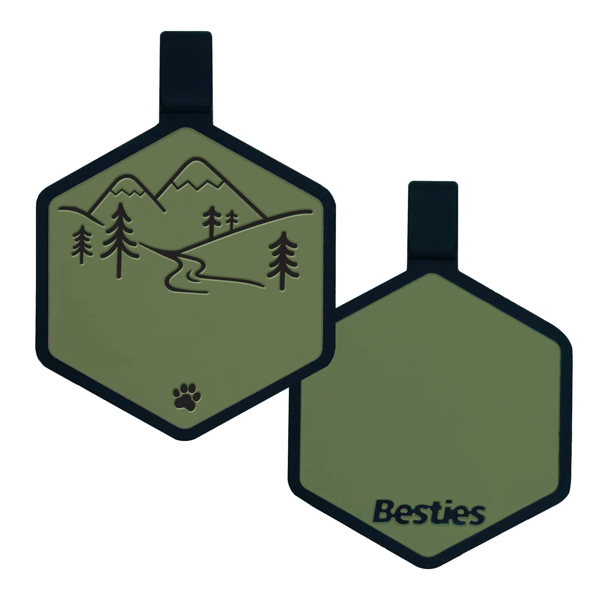 Mountain Adventure Silicone ID Tag