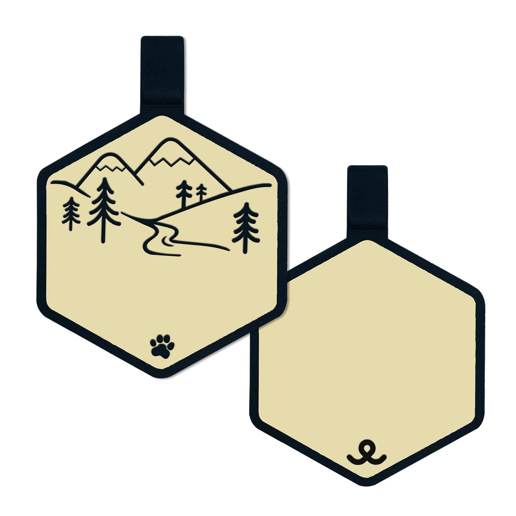 Mountain Adventure Silicone ID Tag