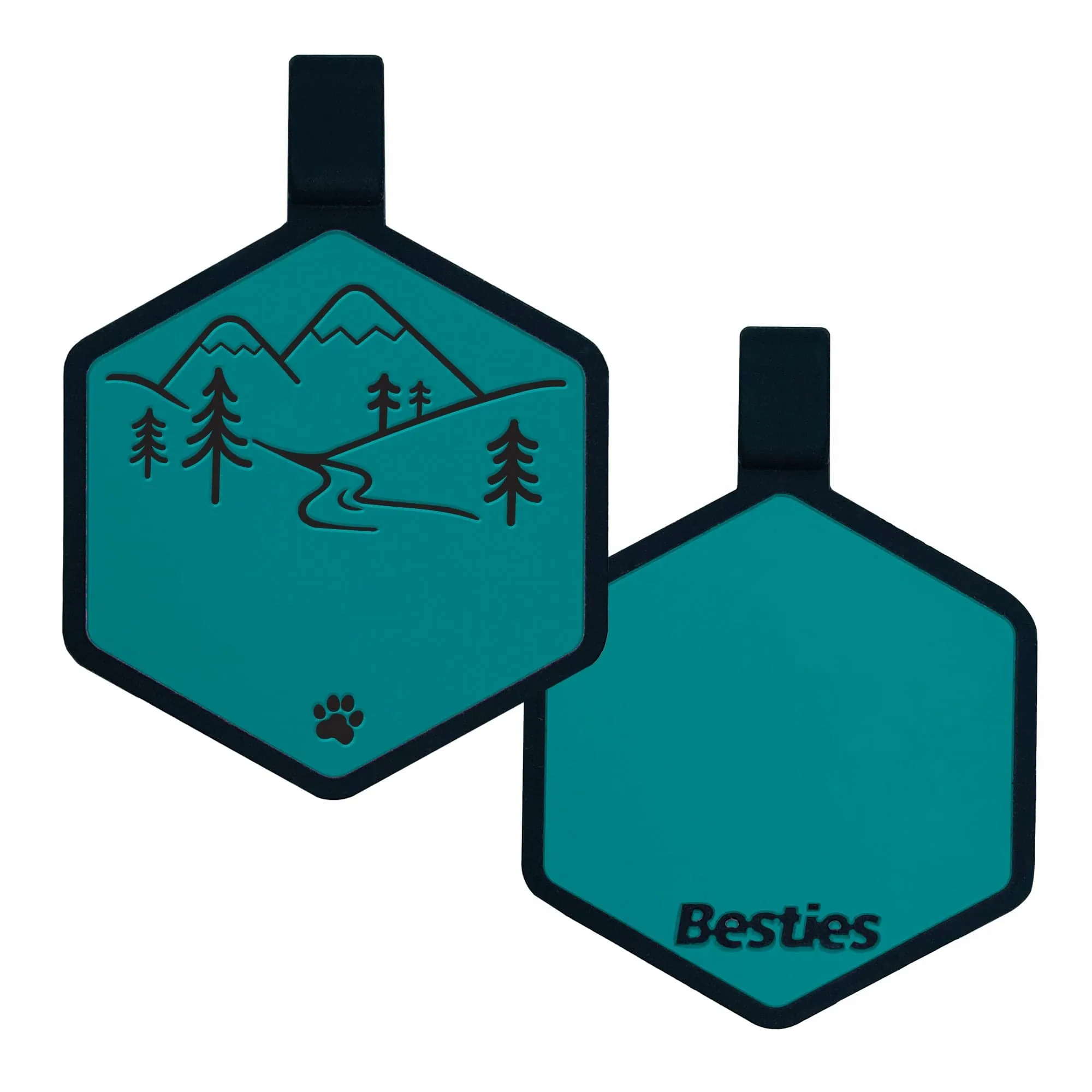Mountain Adventure Silicone ID Tag