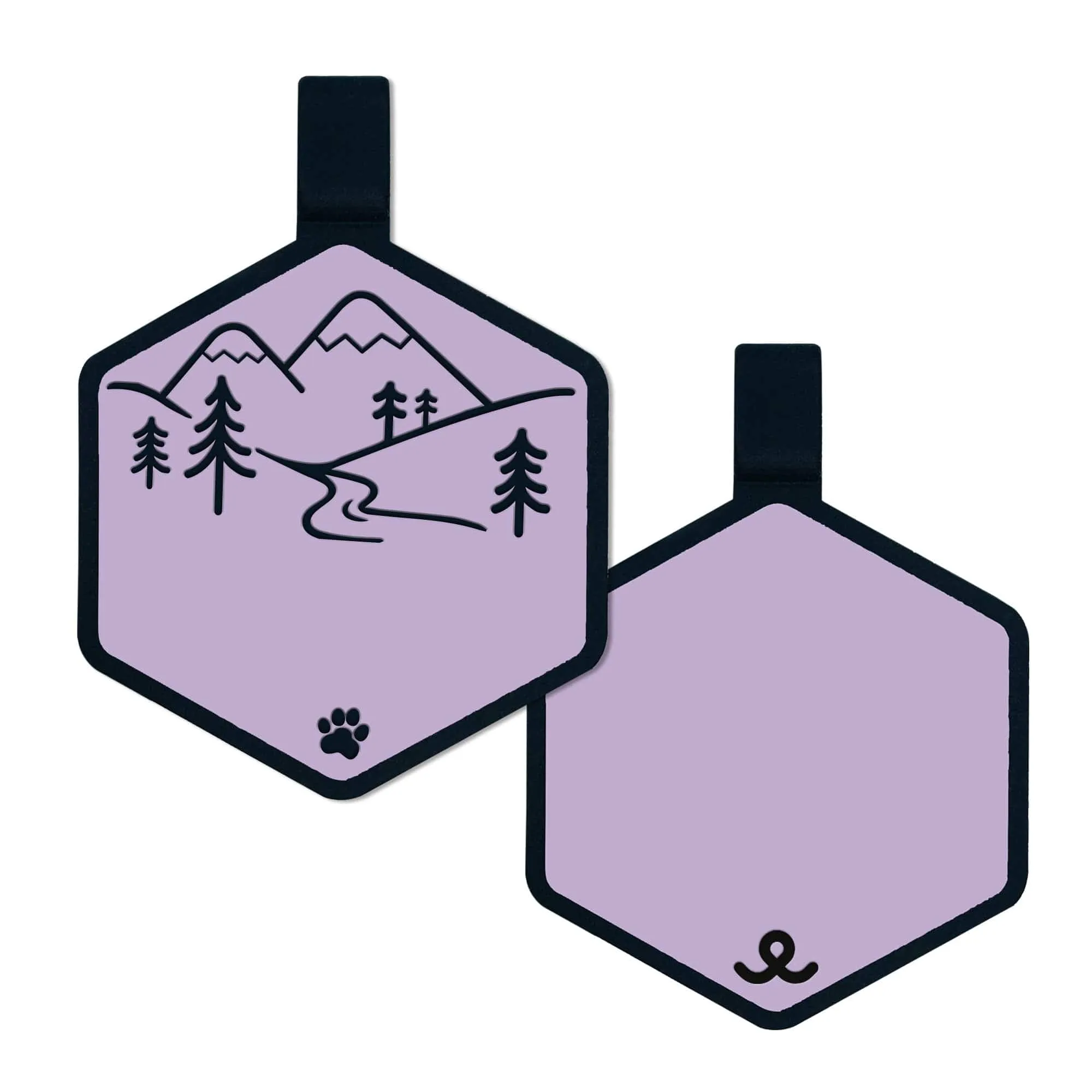 Mountain Adventure Silicone ID Tag