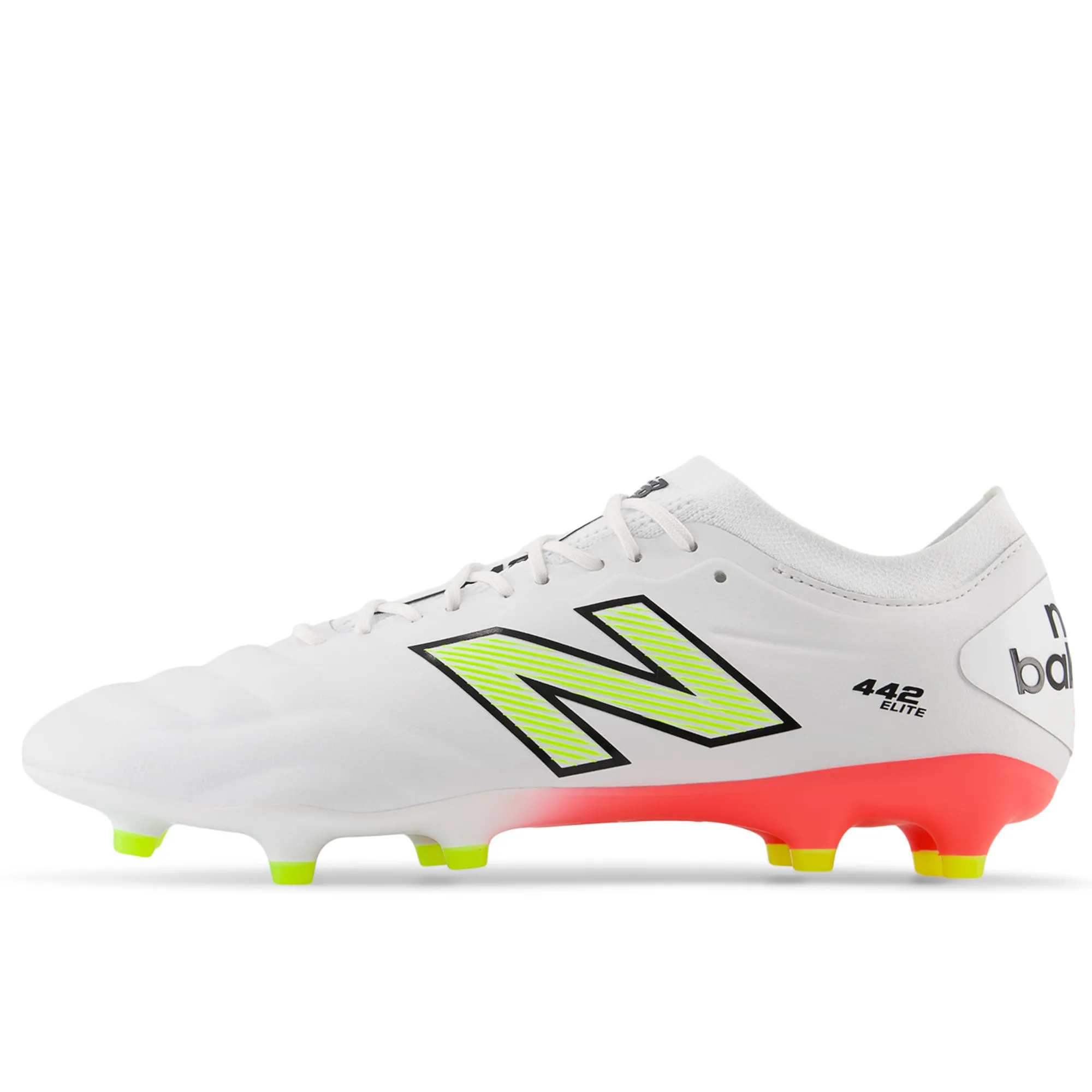 New Balance 442 v2 Elite FG - White/Energy Red/Hi-Lite