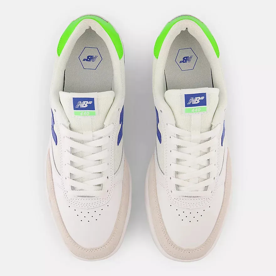 New Balance Numeric 440 Skateboard Shoes - White / Royal