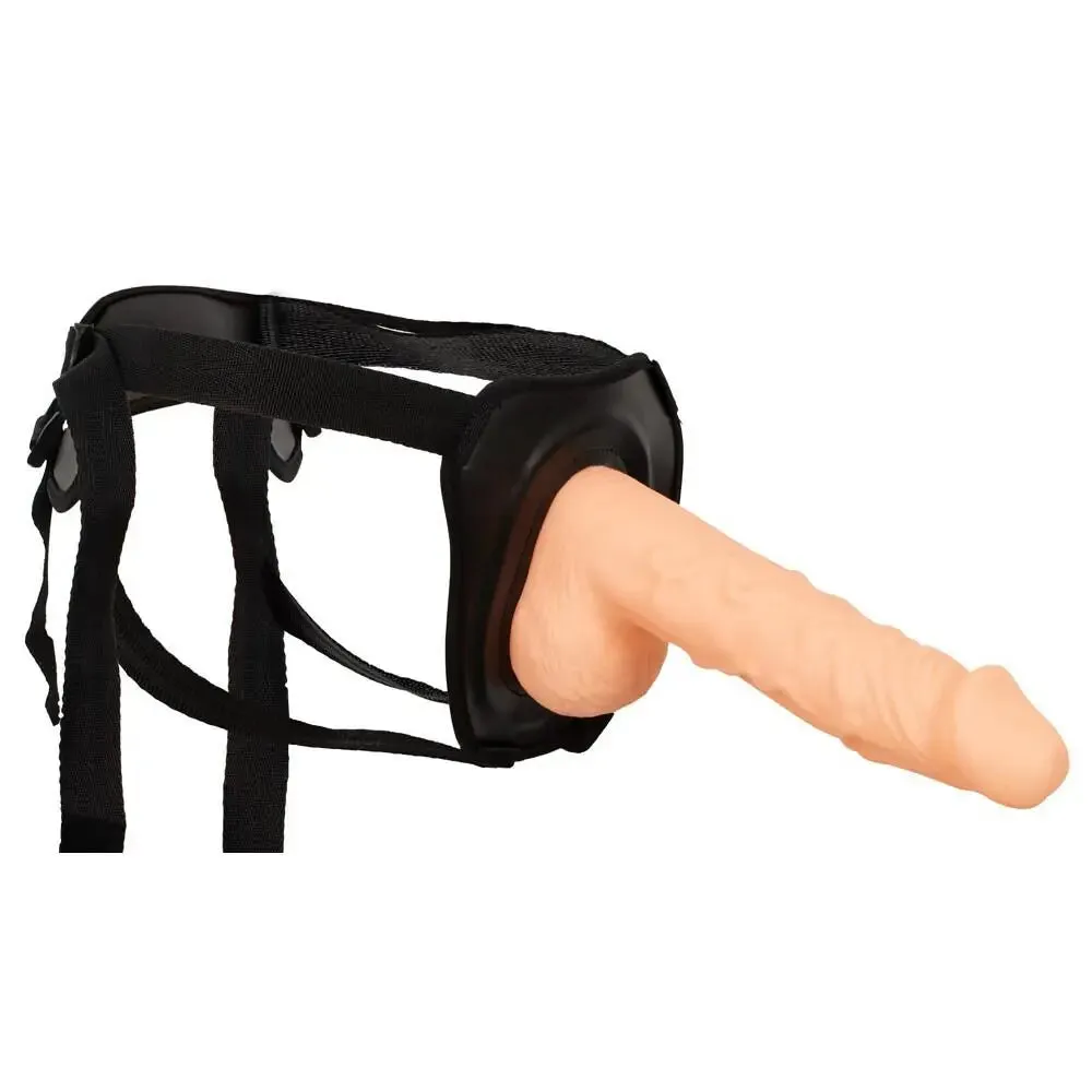 Nmc Ltd Flesh Pink Large Hollow Strap on Dildo for Couples