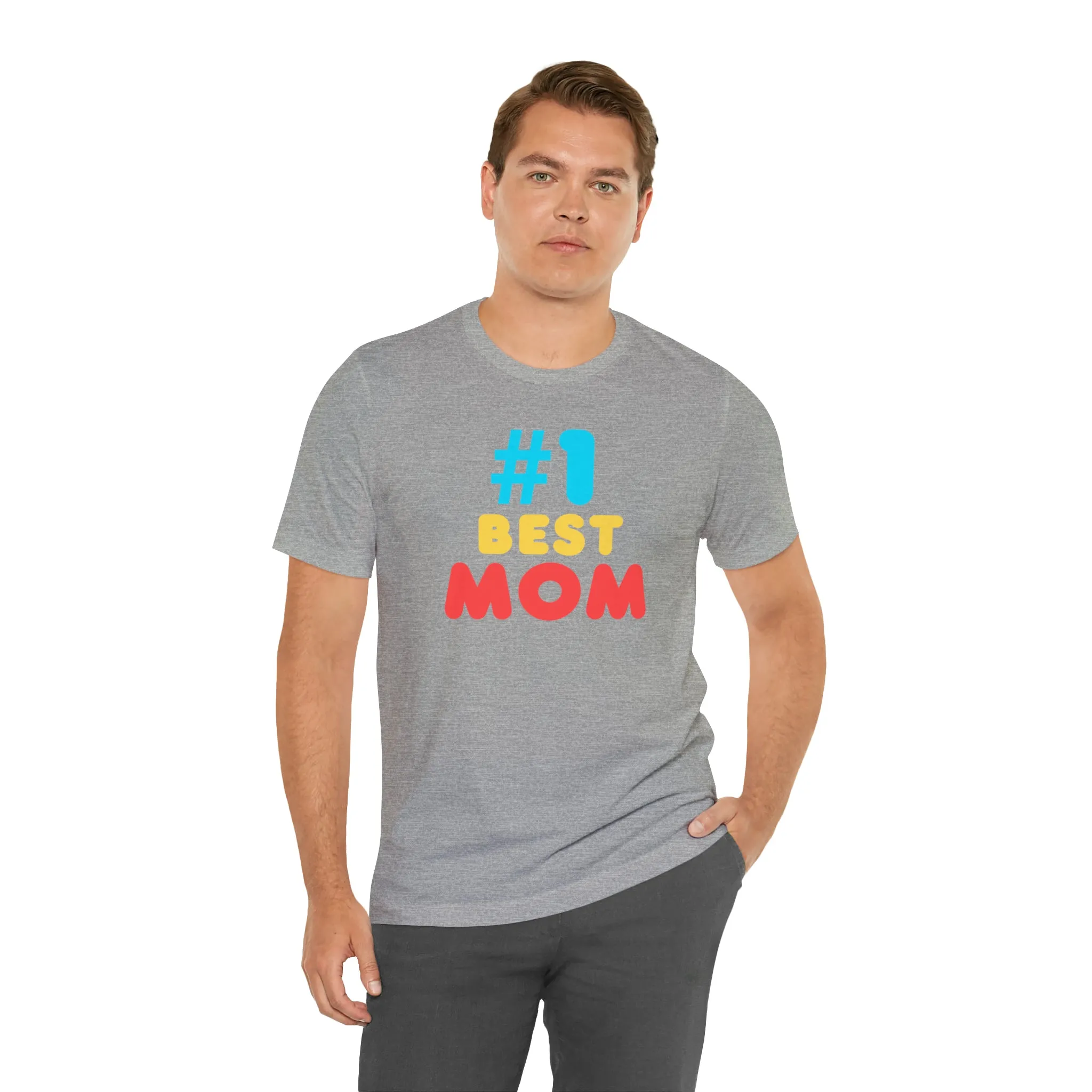 Number One Best Mom T-Shirt | Mother Bestie Tee |  Bella Canvas 3001 Unisex | Mama Short Sleeve Tshirt