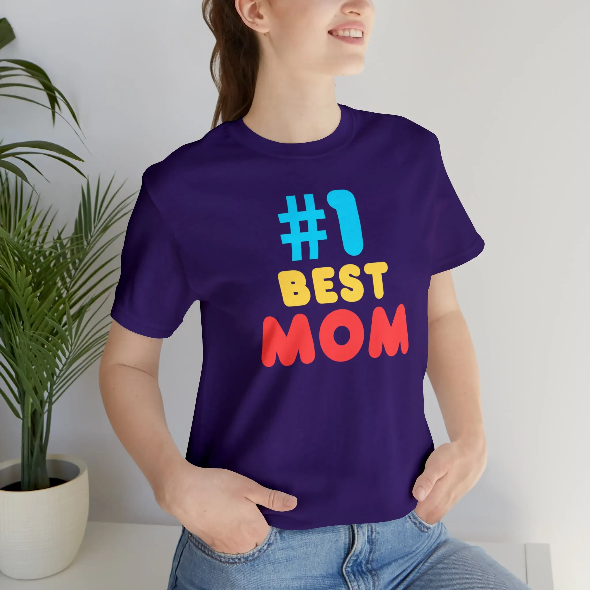 Number One Best Mom T-Shirt | Mother Bestie Tee |  Bella Canvas 3001 Unisex | Mama Short Sleeve Tshirt