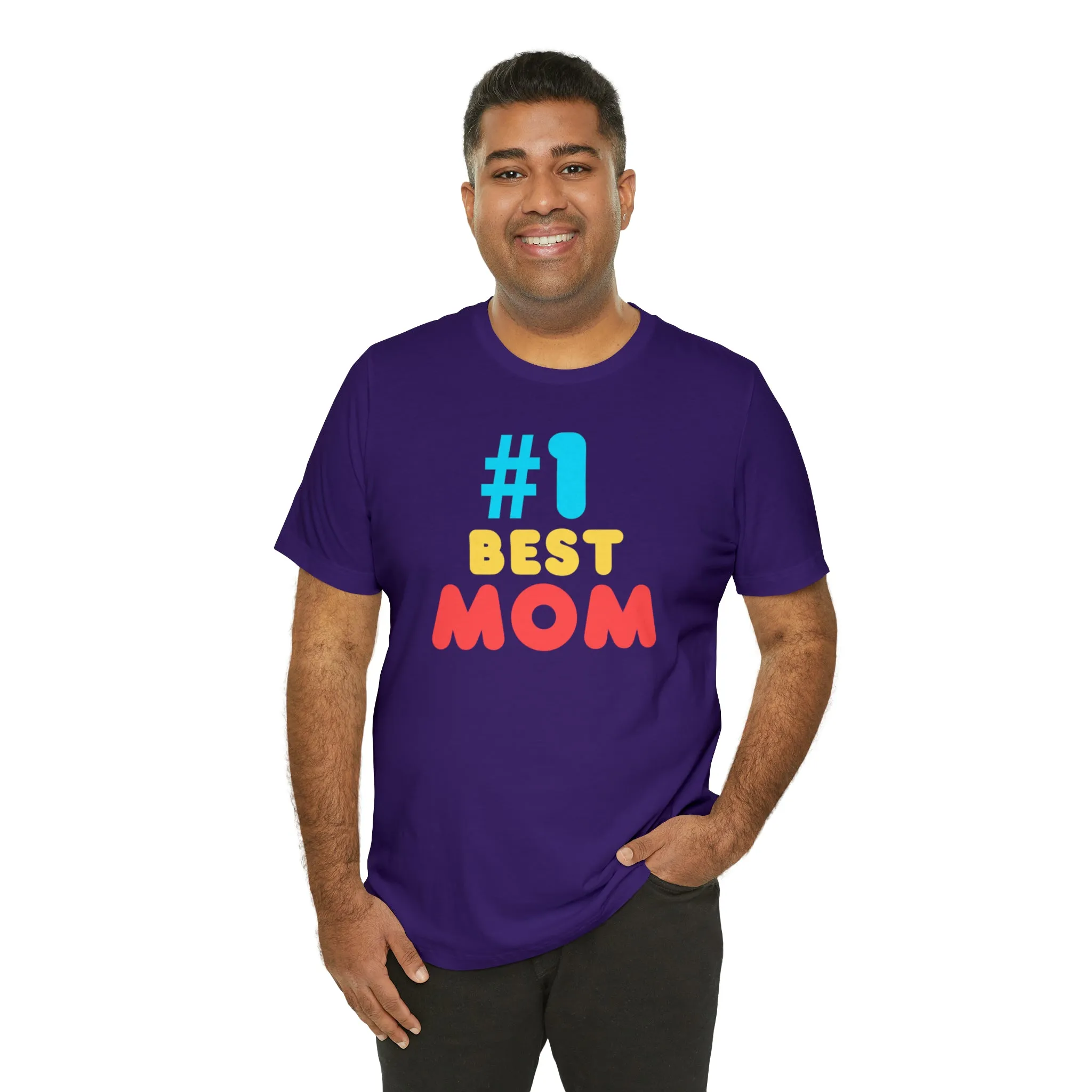 Number One Best Mom T-Shirt | Mother Bestie Tee |  Bella Canvas 3001 Unisex | Mama Short Sleeve Tshirt