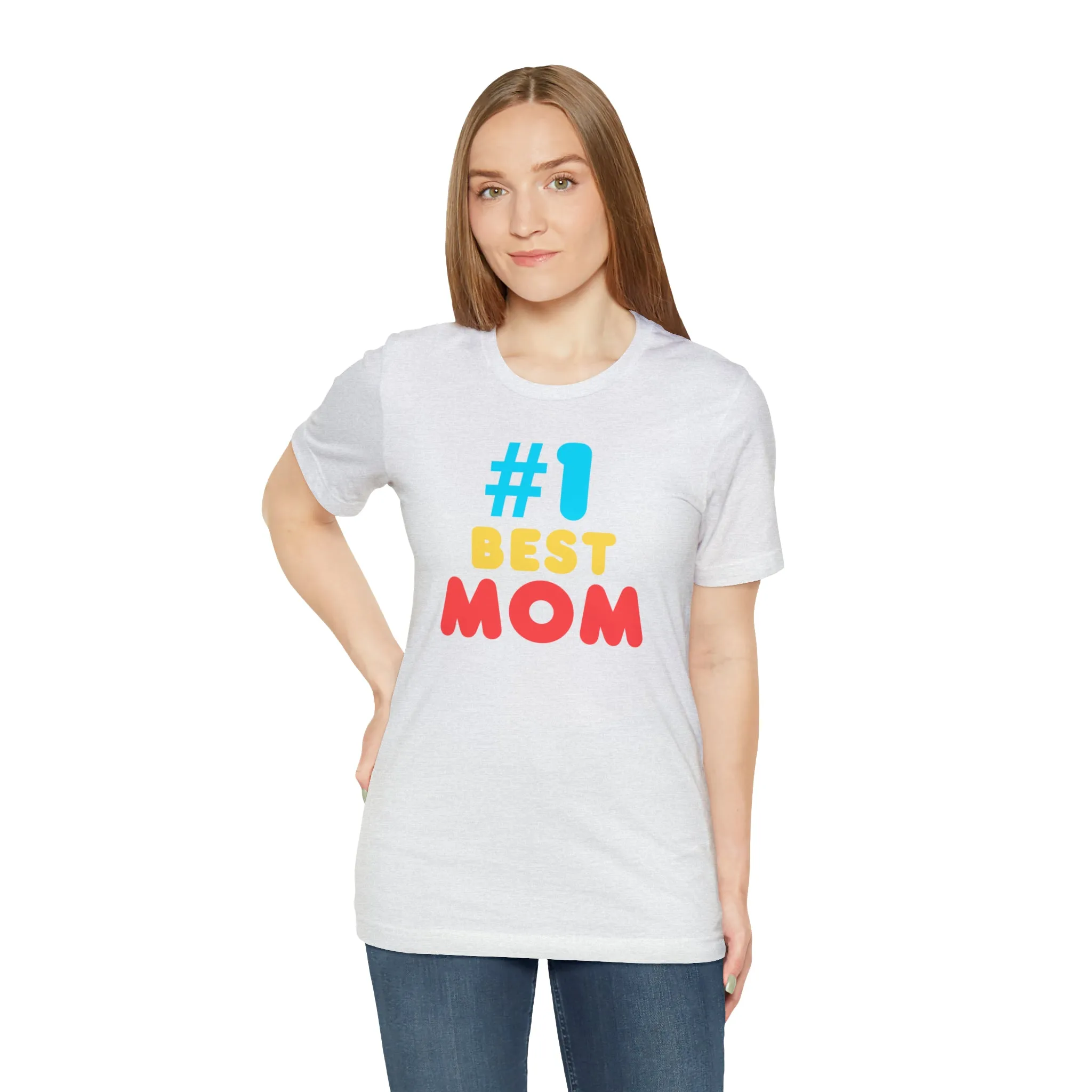 Number One Best Mom T-Shirt | Mother Bestie Tee |  Bella Canvas 3001 Unisex | Mama Short Sleeve Tshirt